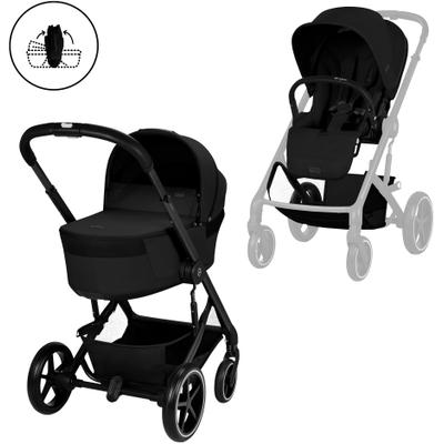 Kombi-Kinderwagen CYBEX "Cybex Gold, Balios", Kinder, schwarz (moon schwarz), Kinderwagen, inkl. faltbarer Babywanne