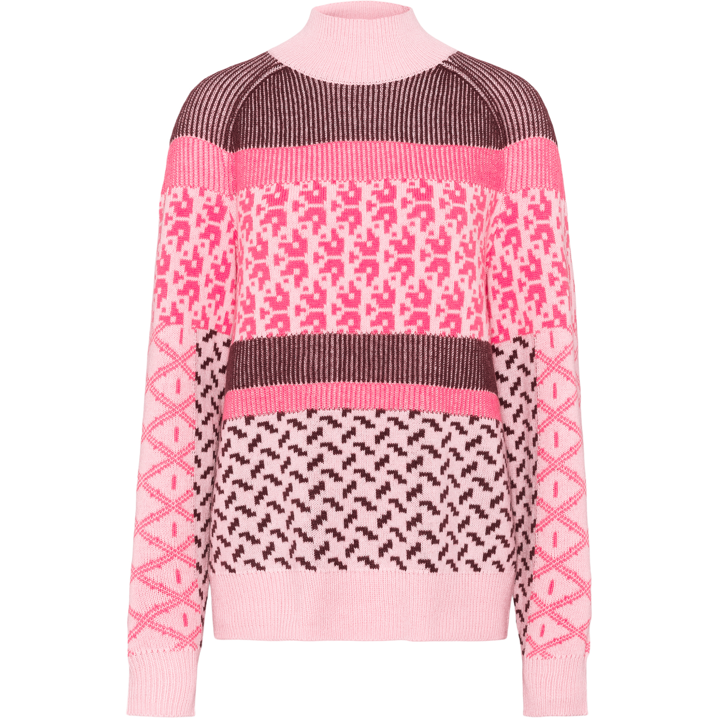 Kari Traa Smekker Knit Damen Pullover pink Größe L Lifestyle Hautfreundlich Merinowolle