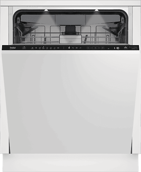 REACONDICIONADO Seminuevo Excelente Lavavajillas integrable - Beko BDIN38644D, 16 Servicios, 8 Programas, 60 cm, Tercera bandeja, CornerIntense