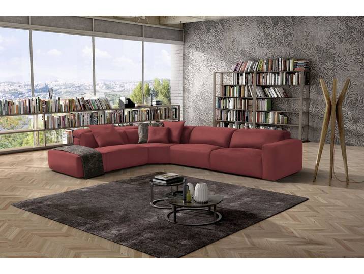 Egoitaliano Ecksofa Beverly, extravangantes Designsofa mit erstklassigem Sitzkomfort, wahlweise mit elektrischer Relaxfunktion, Kopfteilverstellung