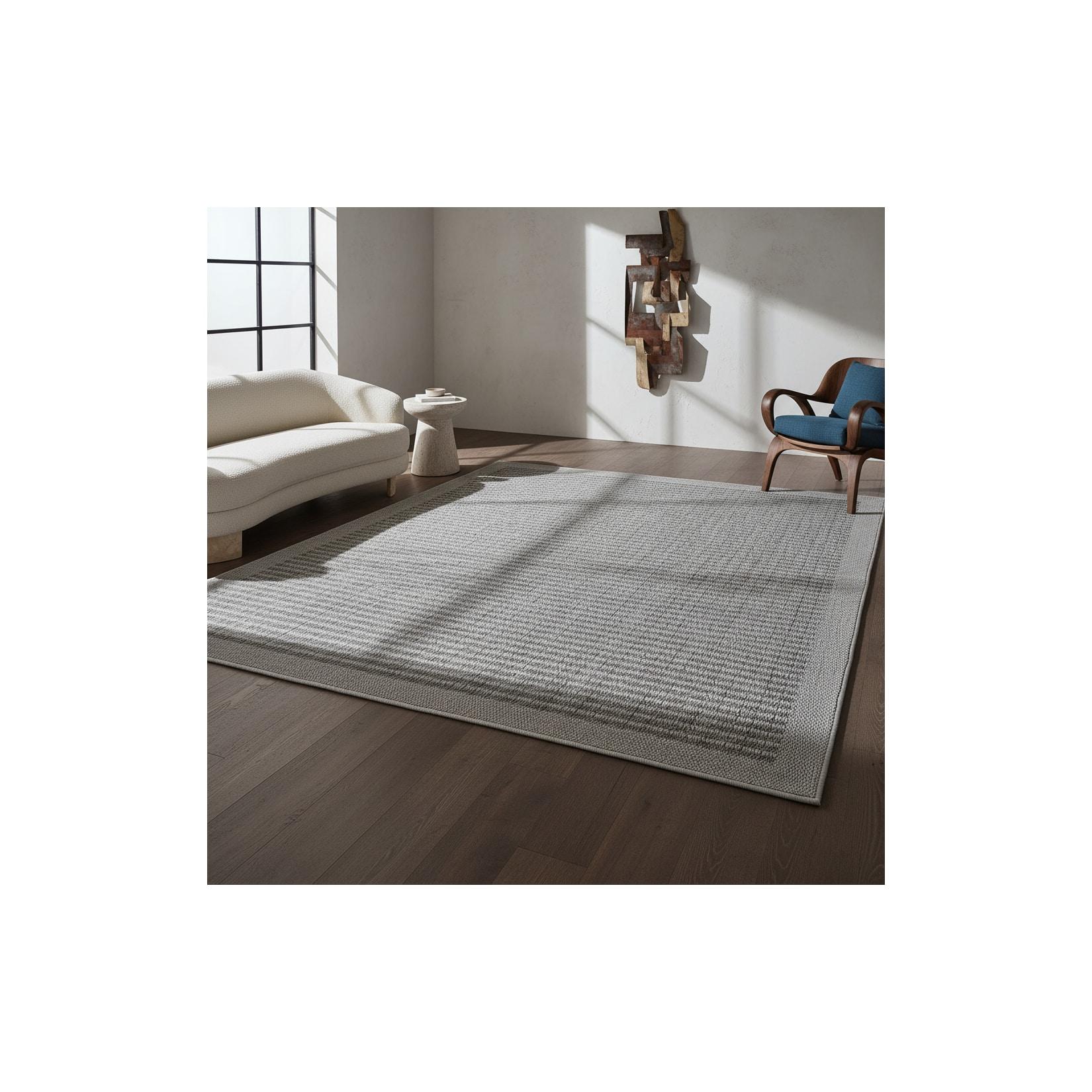 Teppich Outdoor DAFNE in Grau, einfarbig, 60 x 100 cm