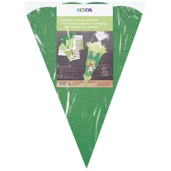 3x Heyda, Schultüte, Schultütenbastelset 69cm Fussball (69 cm)