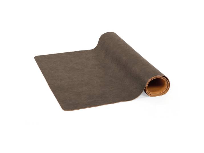 ZICZAC Tischläufer Troja braun Kunstleder B 45 cm