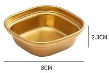 Inspired Finds 304 Stainless Steel Korean Style Dinner Plate And Multifunctional Sauce Serving Dish square Grid
