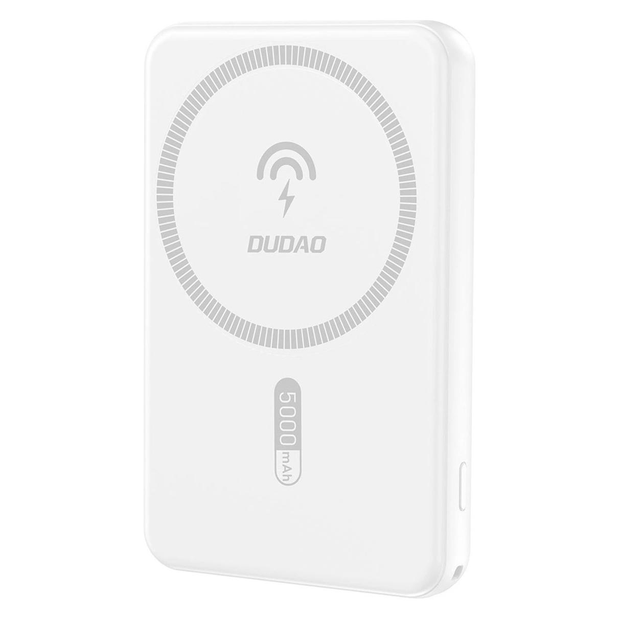 Dudao K14S Magnetische Powerbank 20W 5000mAh 1x USB-A 1x USB-C - Weiss (5000 mAh, 20 W) (69594649)