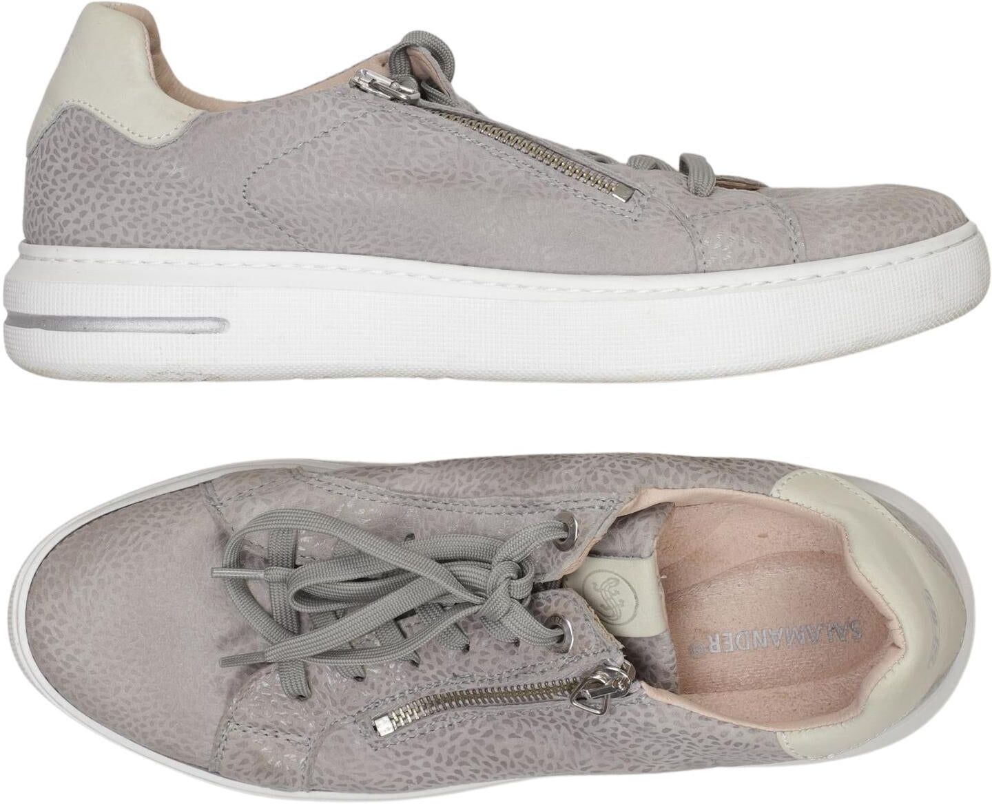 Salamander Damen Sneaker, Grau, Gr. EU 40, Leder - Second Hand