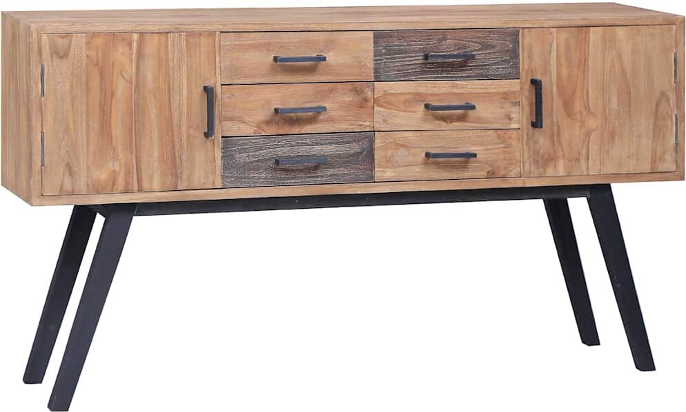 vidaXL Armoire latérale 110x30x75 cm Teck solide