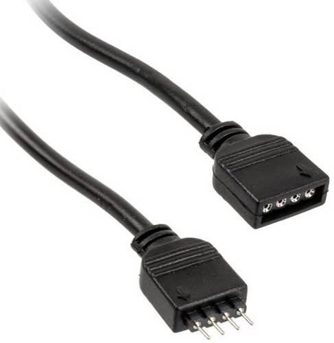 PC-Lüfter Verlängerungskabel [1x PC-Lüfter Buchse 4pol. - 1x PC-Lüfter Stecker 4pol.] 0.50 m Schwarz Kolink