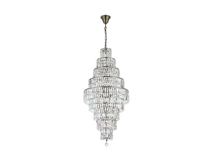 Exklusiver, dimmbarer Kronleuchter „Empire“ 13-Flammig Gold, Transparent Searchlight