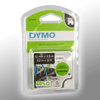 Dymo Label Band D1 16957 (S0718040) schwarz auf weiß 12mm x 3,5m Nylon flexibel