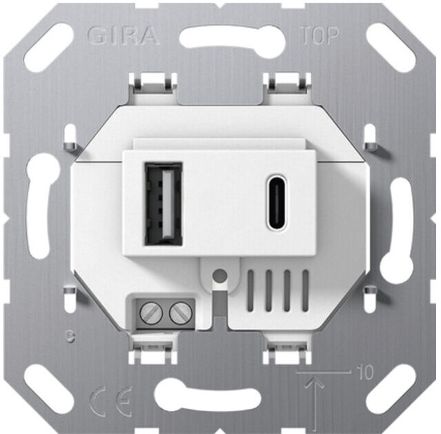 Gira Alimentation USB 2x Type A/C module blanc 234900 (234900)