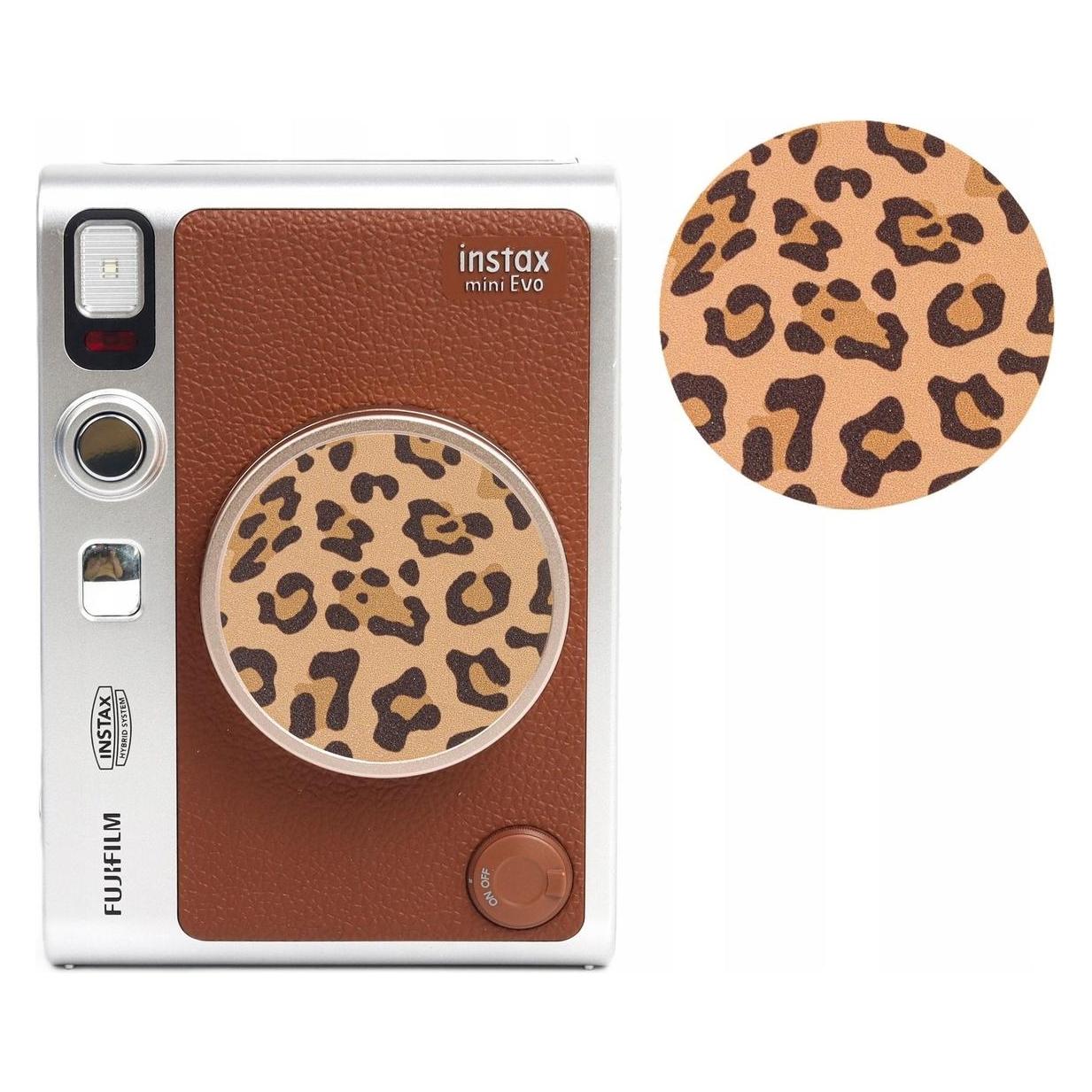 Loveinstant Dekorativer Aufkleber - Fuji Fujifilm Instax Mini Evo - 3 m - Braun - Leopardenmuster (65633914)