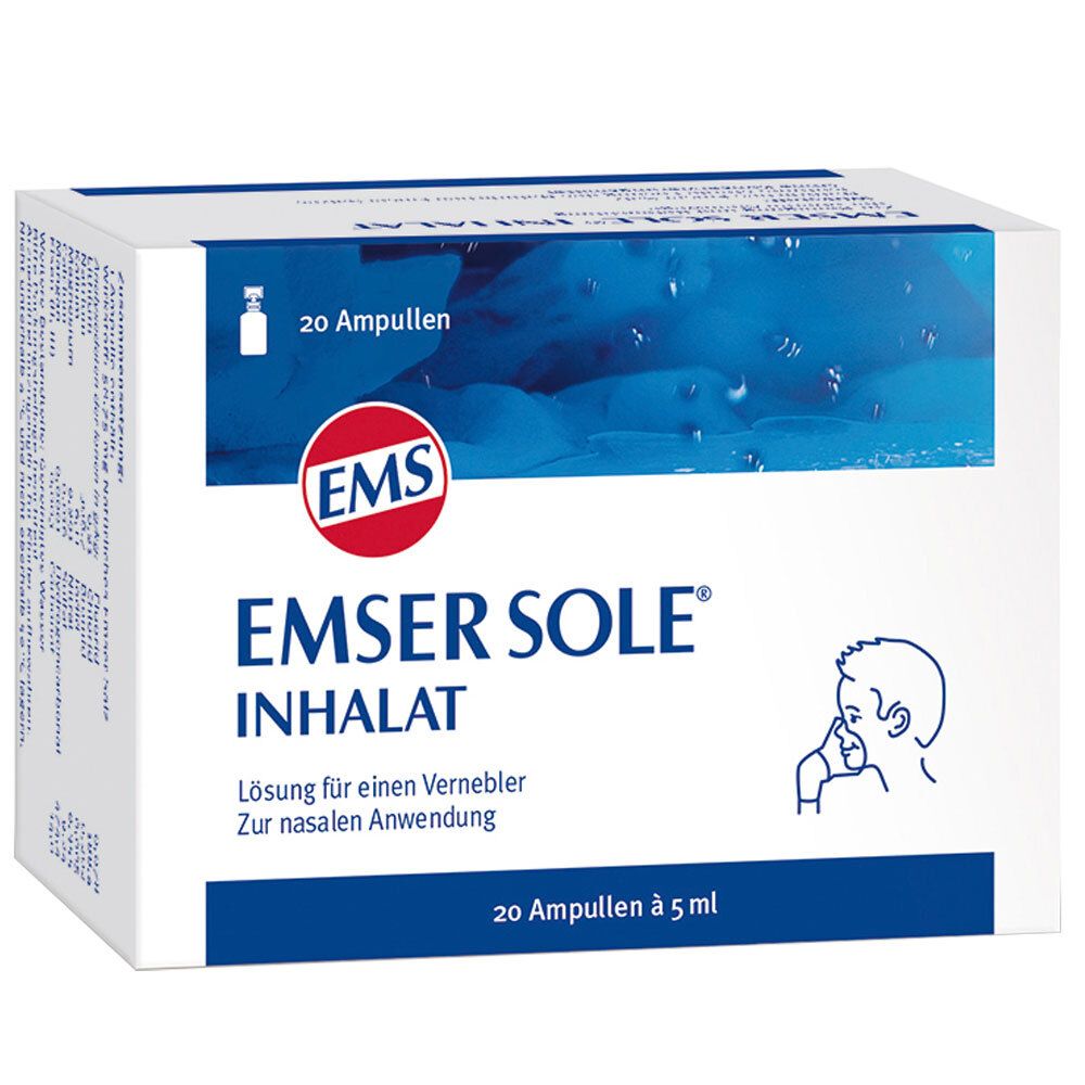Emser Sole Inhalat Lösung f.e.Vernebler 20 St für einen Vernebler