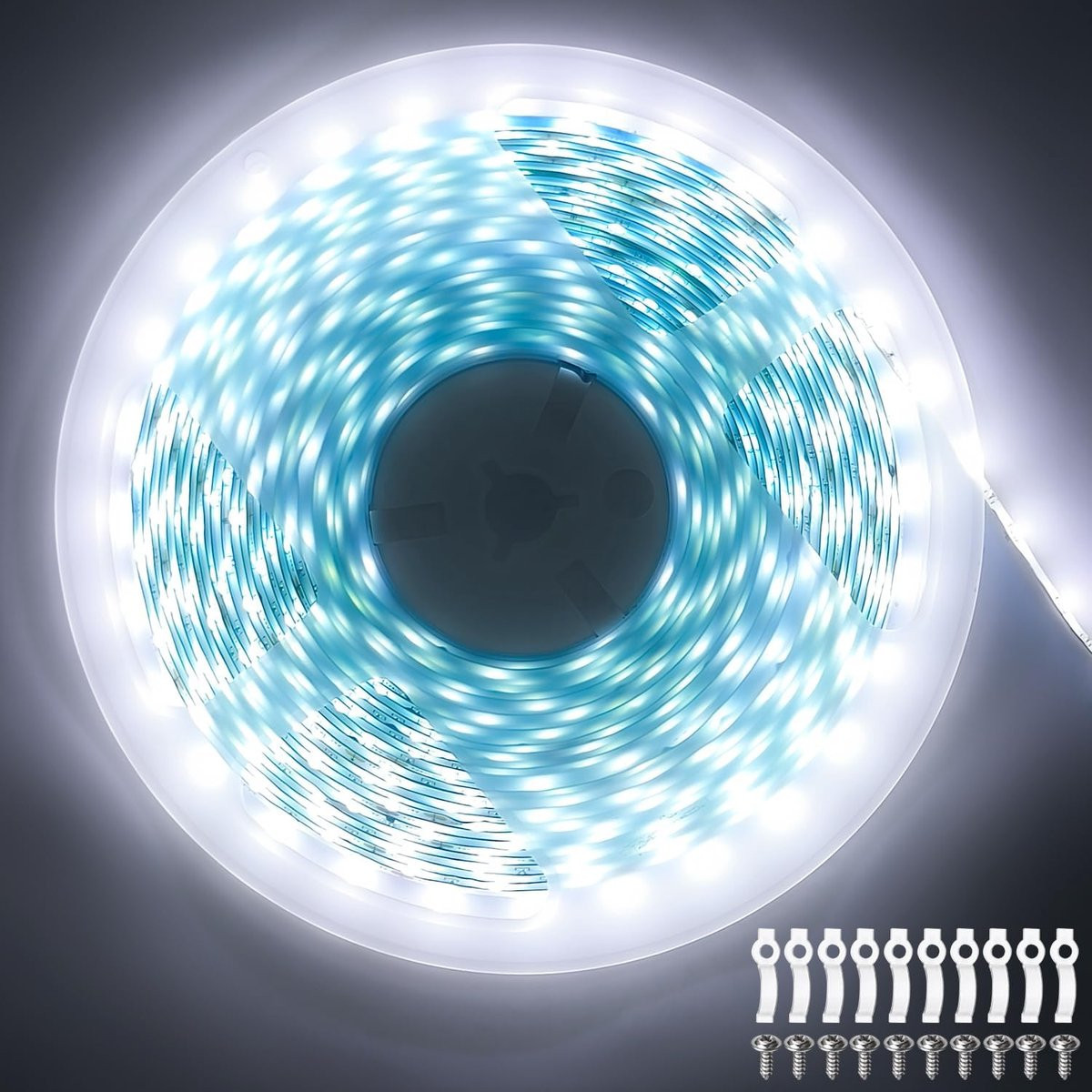 LED Strip Koud Wit - 10 Meter - Waterproof IP65 - Decoratieve SMD Accentverlichting