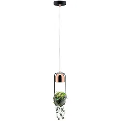 Paulmann Pendelleuchte NEORDIC Urban Jungle FANJA, GU10 max. 20W, Metall / Gals, Schwarz / Kupfer PAUL-79749