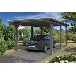 Skan Holz Emsland - Flachdach Carport Breite 354 cm Holzcarport