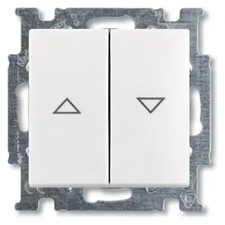 ABB, Verteilerschrank Zubehör, basic55 Jalousietaster mit Verriegelung, mattweiss, 10A, 1 Modul
