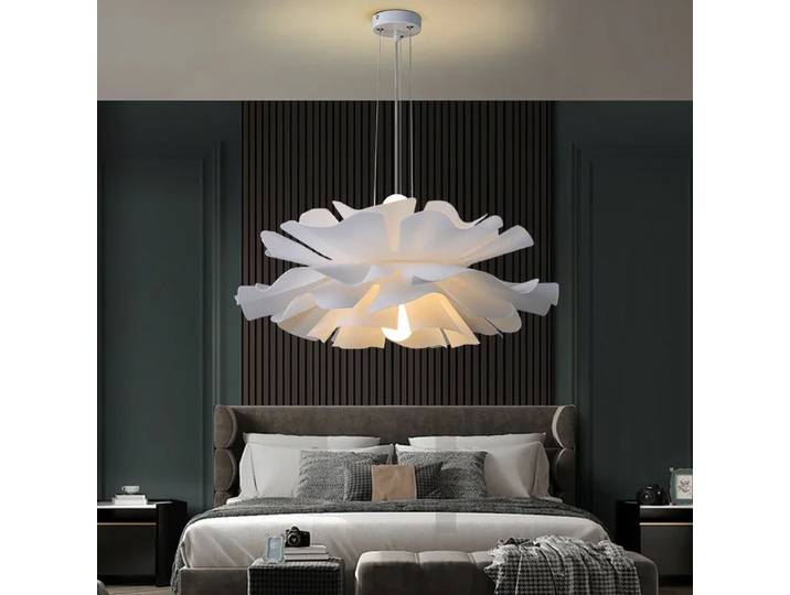Lustre à fleurs en acrylique moderne, lampe à suspension LED multicouche pour salle à manger, chambre à coucher, étude, luminaire d'intérieur créatif