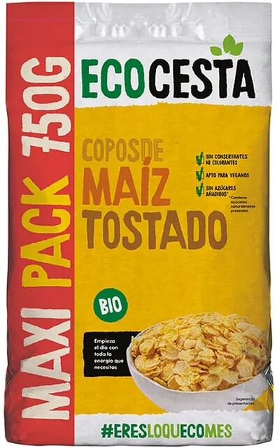 Ecocesta Maxi Pack Flocos De Milho Torrado Bio 750g