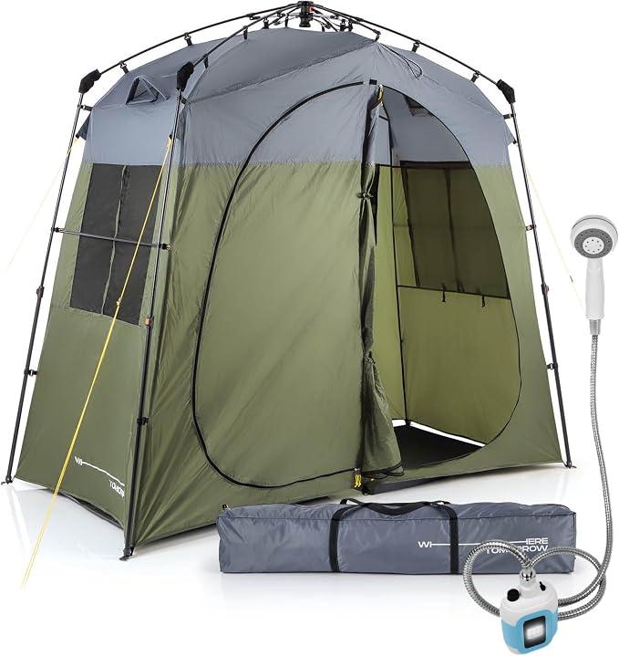 Premium Duschzelt | Toilettenzelt für Indoor & Outdoor | Mobiles Umkleidezelt & Lagerzelt | Zelt für Tierfotografie | Ideal zum Campen, Festival & zum Angeln | Wasserdicht & Windfest