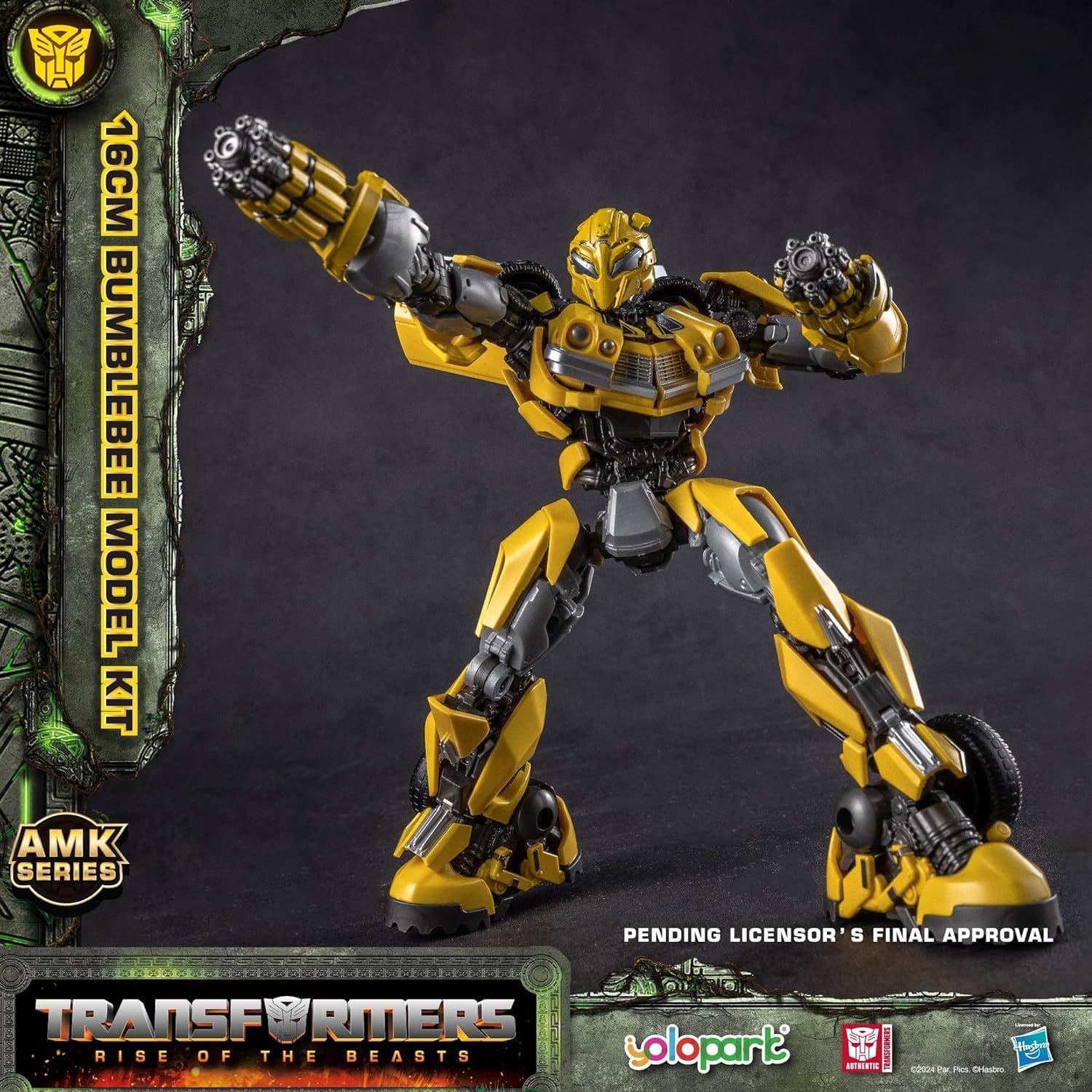 Yolopark Transformers: Rise of the Beasts Cheetor AMK Model Kit 18cm, 22-Point Articulation, Snap-Fit Construction, Collectible Plastic Figure