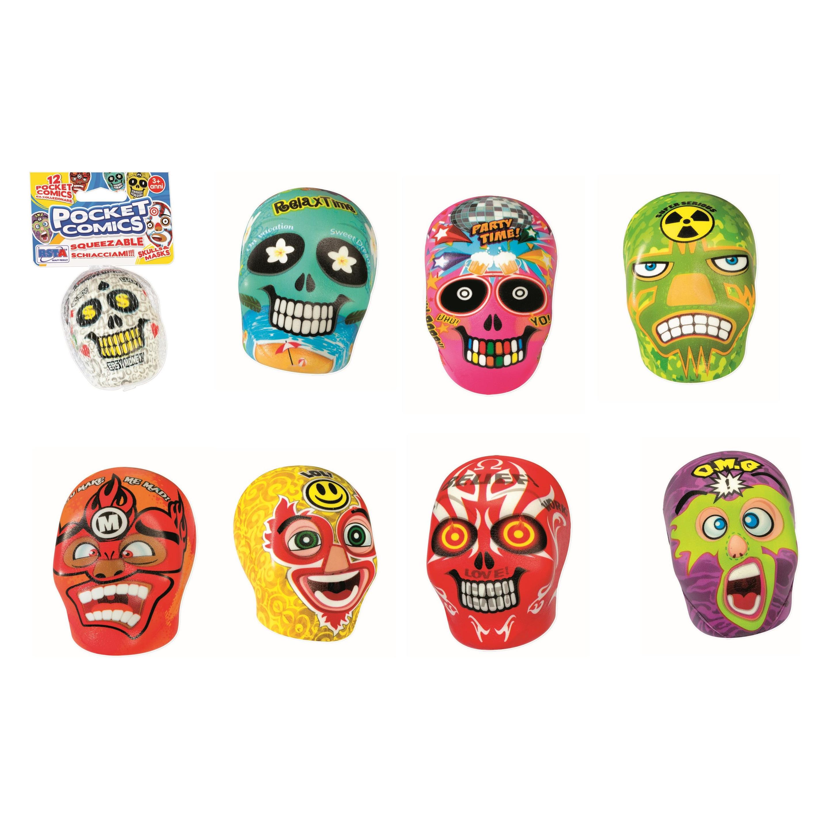 Rs Toys Tpx Pocket Comics Squeezable Skull & Mask - Rete Dsp12 (46036594)