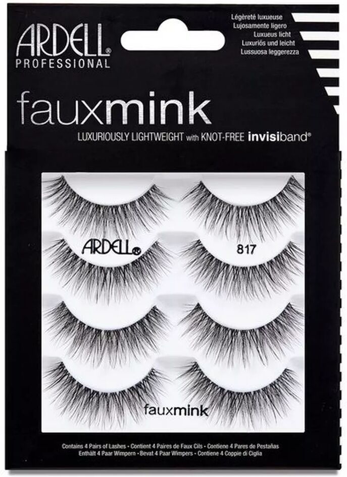 Ardell - Faux Mink 817 Multipack, 4 Paar, Black