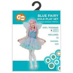 GoDan Blaues Feenkostüm für Kinder, Grösse 120/130 cm (122)