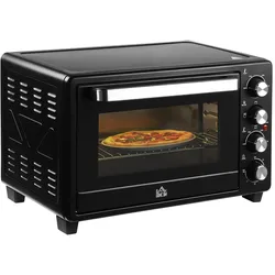 HOMCOM - Minibackofen - 52,2L x 38,1B x 33,5H cm - schwarz