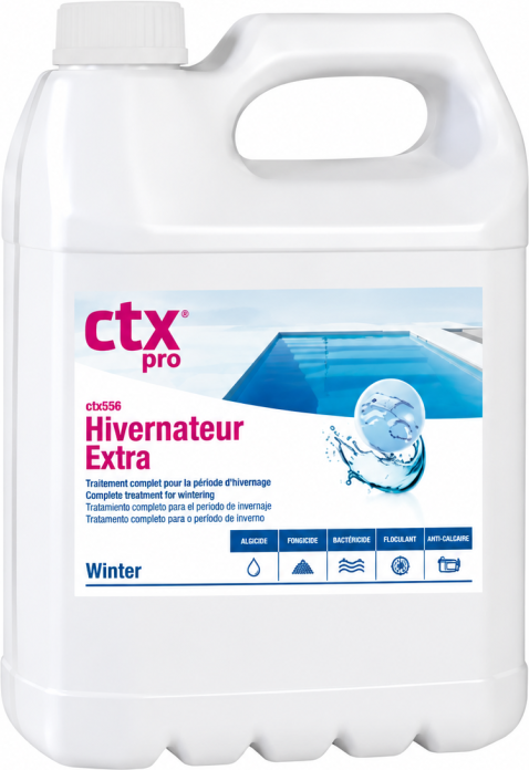 Produit hivernage piscine 3 actions sans cuivre AstralPool CTX 556 - 5L