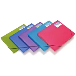 5x Rapesco, Mappe, Sammelbox, DIN A4+, 25 mm, farbig sortiert (A4+)