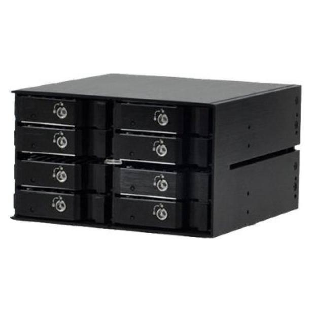 JJ Computer JOUJYE JJ-1080M-SS 8 X SAS/SATA I II III Gehaeuse fuer Speicherlaufwerke 6.4 cm 2.5 Zoll (JJ-1080M-SS)