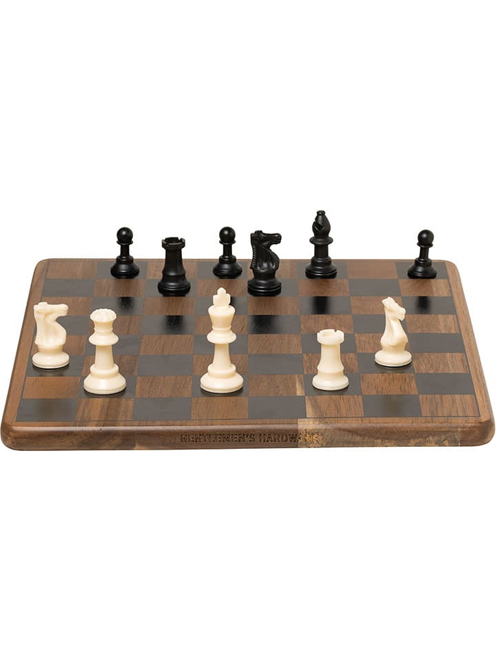 Gentlemen's Hardware Schachspiel in Braun/ Schwarz/ Weiß - onesize