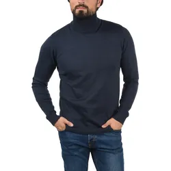 Rollkragenpullover SOLID "Rollkragenpullover SDArio", Herren, Gr. XL, blau (insignia blau), Obermaterial: 100% Baumwolle CO., Pullover Rollkragenpullover