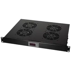 LogiLink 19" Lüftereinschub mit 4 Lüftern in Schwarz