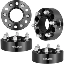 VEVOR Spurverbreiterungen, 2 Zoll 6 x 5,3 Zoll Radadapter, 6 Radbolzen, geschmiedetes Distanzstück, 87,1 mm Bohrung, nabenzentrische M14 x 2 Bolzen, Ford Expedition, F150, Lincoln Navigator