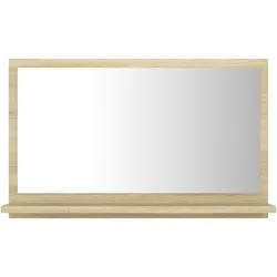 Helloshop26 - Badezimmerspiegel 60x10,5x37 cm beige Spanplatte 02_0006923