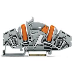 WAGO 282-821 Trennklemme 8 mm Zugfeder Belegung: L Grau 20 St.
