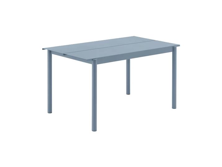 Muuto Table Linear steel table 140x75 cm Pale blue
