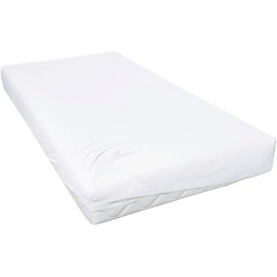 Spannbettlaken PRIMERA "Luxus-Satin", weiß, B:190cm L:200cm, Satin, Obermaterial: 100% Baumwolle, Bettlaken, Spannbettlaken, in hochwertiger Qualität