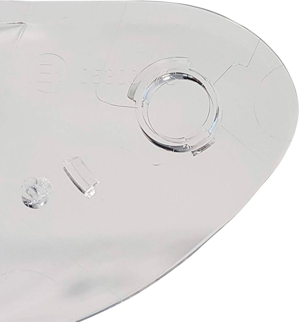Helmvisier RÖMER HELME "Fuerth", transparent, SchutzvisiereL:52cm, Polycarbonat (PC), Helmvisier, für Motorradsport und Motorsport, aus robustem Polycarbonat, L:52cm