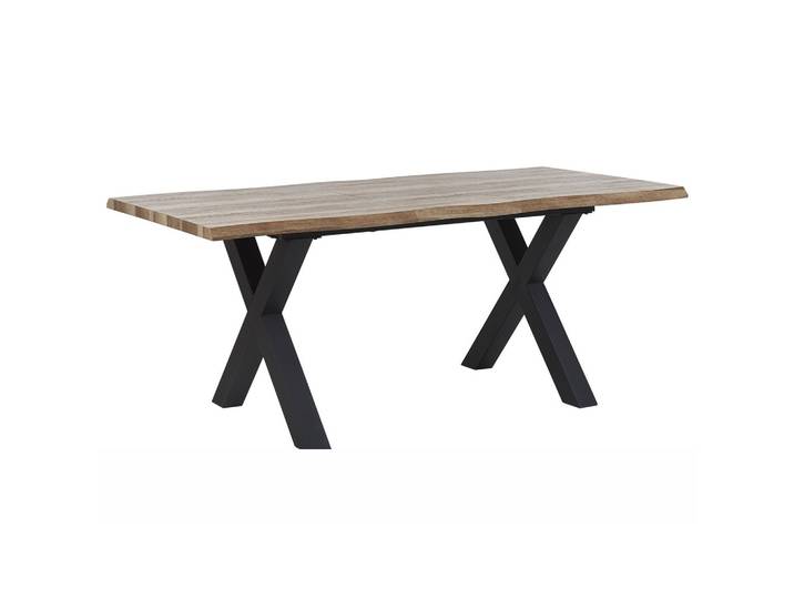 ESSTISCH 140-180/90/76 cm Hellbraun, Schwarz Rechteckig Bronson