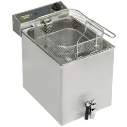 Roller Grill Fritteuse Mit Ablasshahn, 12 Liter, Abmessung 350 X 470 X 350 Mm (Bxtxh)