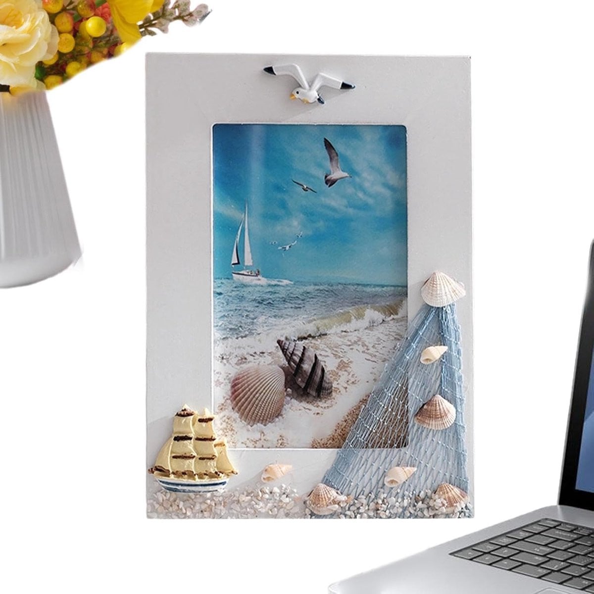Houten Fotolijst Zeilboot - Mediterrane Stijl - 6 Inch