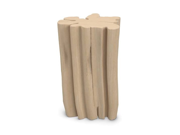 GERVASONI table basse tabouret BRICK S (Naturel - Bois de charme)