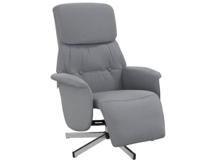 Heofavd Relaxsessel mit Liegefunktion Drehsessel Hellgrau Stoff 360 Grad
