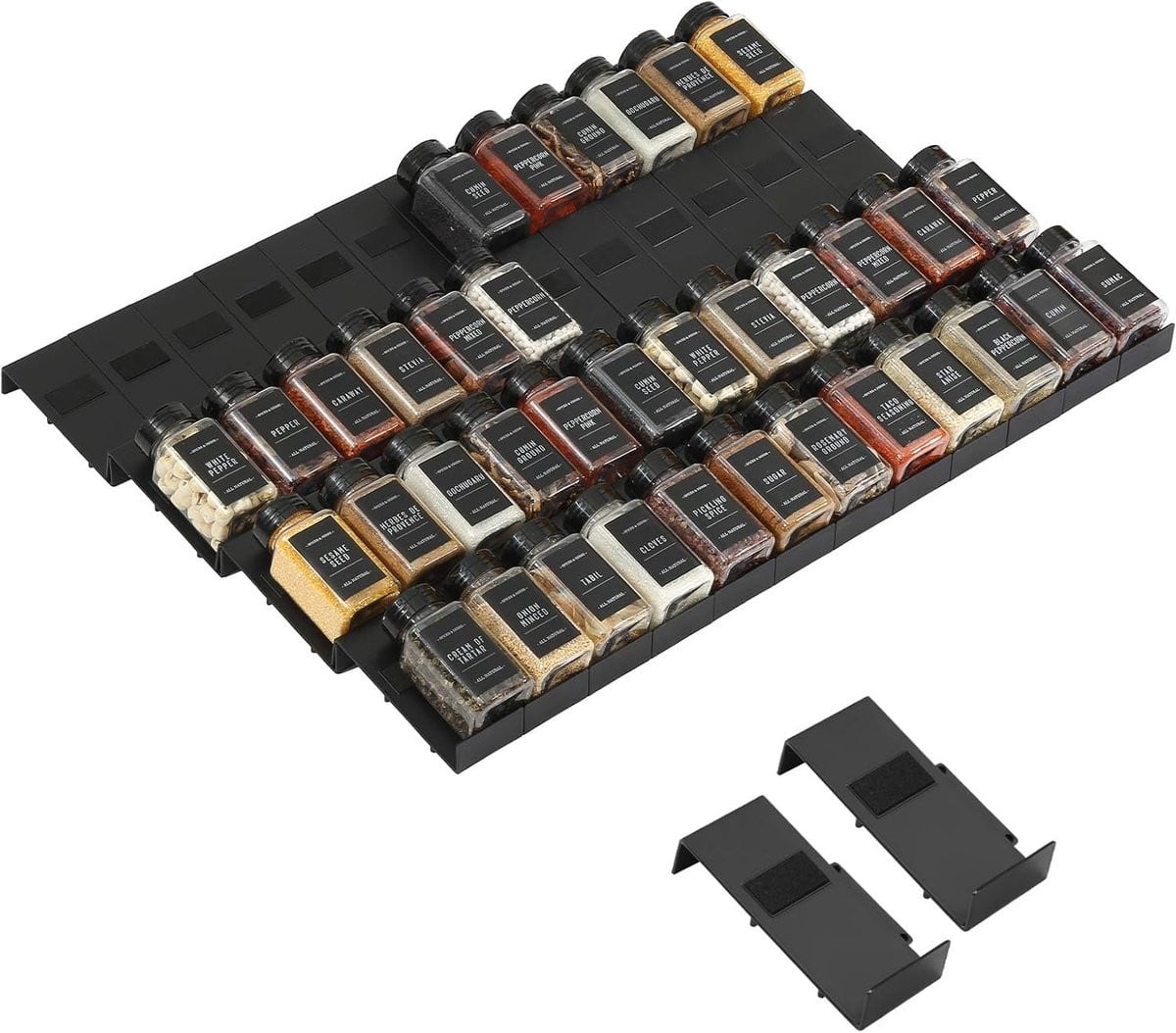 Famanu Kruidenorganizer Lade voor 48 Kruidenpotjes - Patchworkable Keukenorganizer