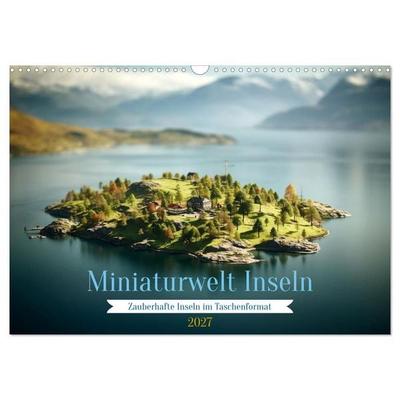 Miniaturwelt Inseln (Wandkalender 2027 DIN A3 quer), CALVENDO Monatskalender