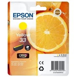 Original Epson C13T33444010 / 33 Druckerpatrone Gelb