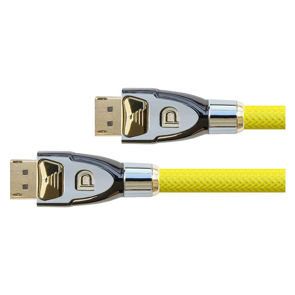 Good Connections Anschlusskabel DisplayPort 1.2, 4K2K / UHD, Stecker inkl. Verriegelungsschutz, vergoldet, OFC, Nylon (1 m) (GC-M0075)